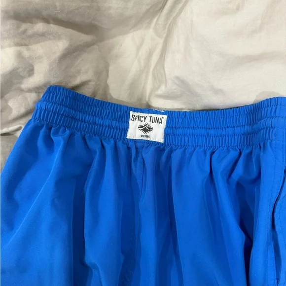SPICY TUNA Men's Blue Shorts - Picture 2 of 9